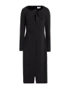 Clips More Woman Midi Dress Black Size 6 Cotton, Polyamide, Elastane, Polyester