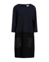 Clips More Woman Midi Dress Midnight Blue Size 12 Viscose, Polyamide, Elastane, Polyester, Polyureth In Blue