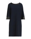 Clips More Woman Mini Dress Navy Size 8 Polyester, Elastane In Blue