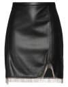 Clips More Woman Mini Skirt Black Size 10 Polyester, Polyurethane In Black