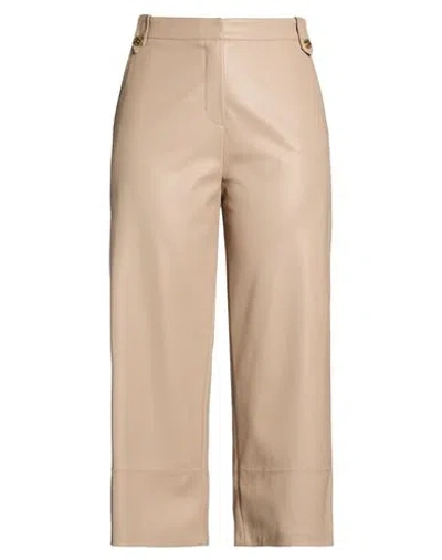 Clips More Woman Pants Beige Size 10 Polyester, Polyurethane In Neutral