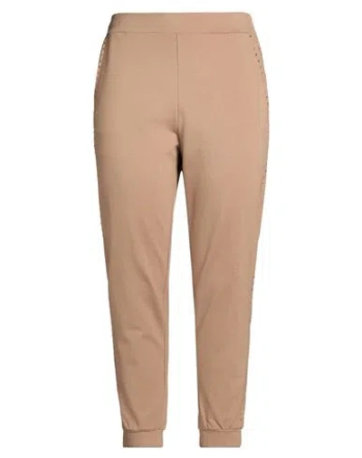 Clips More Woman Pants Beige Size 12 Viscose, Polyamide, Elastane In Brown
