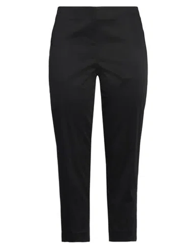 Clips More Woman Pants Black Size 12 Cotton, Elastane In Black