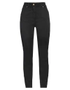 Clips More Woman Pants Black Size 6 Cotton, Elastane In Black
