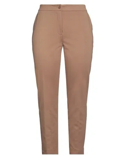 Clips More Woman Pants Camel Size Xl Viscose, Polyamide, Elastane In Beige