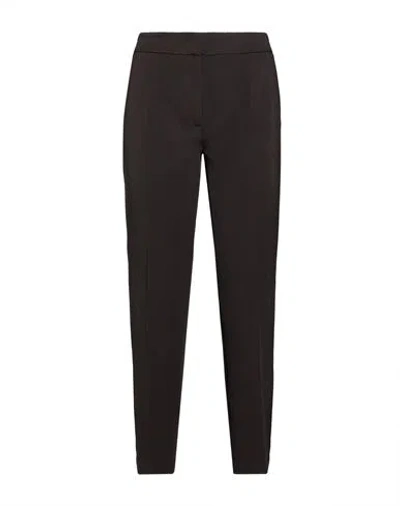 Clips More Woman Pants Dark Brown Size 4 Polyester, Viscose, Elastane