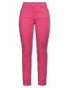 Clips More Woman Pants Fuchsia Size 10 Cotton, Elastane In Pink