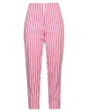 Clips More Woman Pants Fuchsia Size 10 Cotton, Elastane In Pink