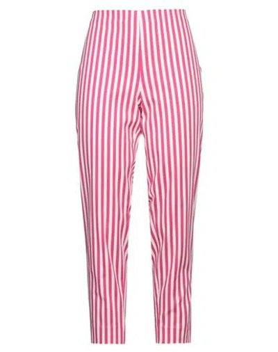 Clips More Woman Pants Fuchsia Size 8 Cotton, Elastane In Pink