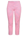 Clips More Woman Pants Fuchsia Size 10 Cotton, Elastane In Pink