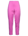 Clips More Woman Pants Fuchsia Size 12 Cotton, Elastane In Pink