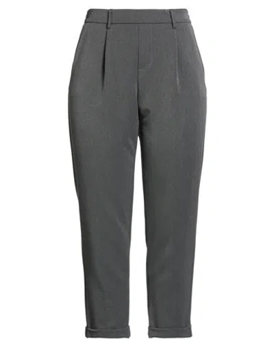 Clips More Woman Pants Grey Size 12 Polyester, Viscose, Elastane In Gray