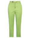 CLIPS MORE CLIPS MORE WOMAN PANTS LIGHT GREEN SIZE 16 COTTON, ELASTANE