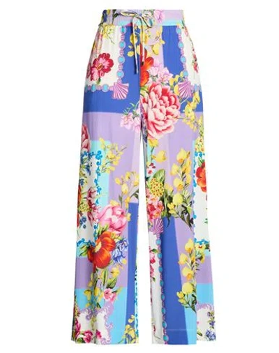 Clips More Woman Pants Lilac Size 12 Viscose, Elastane In Multi