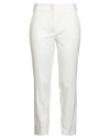 Clips More Woman Pants White Size 4 Cotton, Polyester, Elastane In White