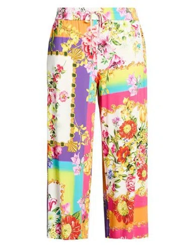 Clips More Woman Pants Yellow Size 12 Viscose, Elastane In Multi