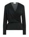Clips More Woman Sweater Black Size 8 Viscose, Polyamide, Polyester, Elastane