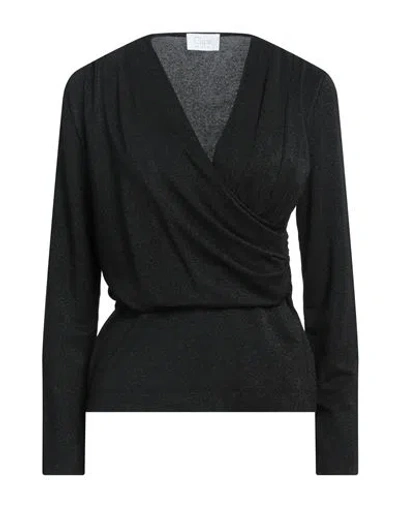 Clips More Woman Sweater Black Size 8 Viscose, Polyamide, Polyester, Elastane