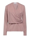 Clips More Woman Sweater Blush Size 10 Viscose, Polyamide, Polyester, Elastane In Pink