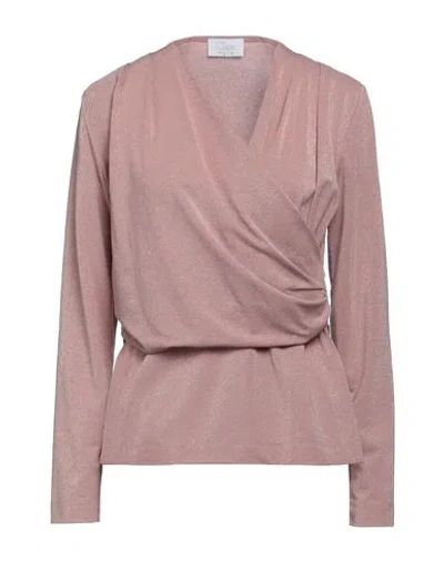 Clips More Woman Sweater Blush Size 10 Viscose, Polyamide, Polyester, Elastane In Pink