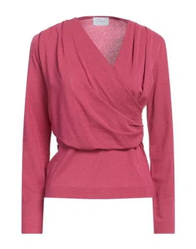 Clips More Woman Sweater Magenta Size 8 Viscose, Polyamide, Polyester, Elastane