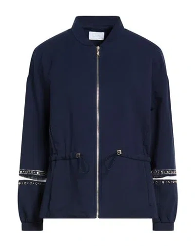 Clips More Woman Sweatshirt Navy Size 8 Cotton, Elastane In Black