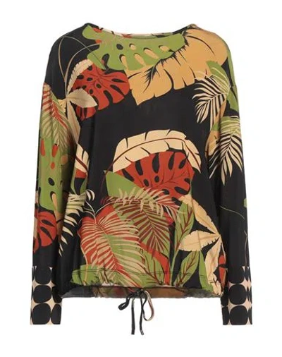 Clips More Woman T-shirt Black Size 12 Viscose, Elastane