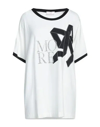 Clips More Woman T-shirt White Size 16 Viscose, Elastane