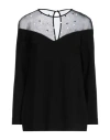 Clips More Woman Top Black Size L Viscose, Polyester, Polyamide, Elastane