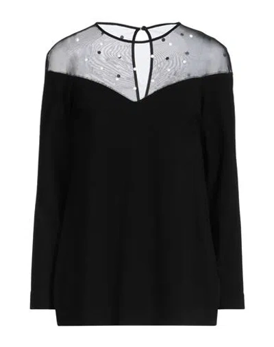 Clips More Woman Top Black Size L Viscose, Polyester, Polyamide, Elastane