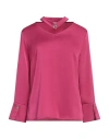 Clips More Woman Top Fuchsia Size 8 Polyester