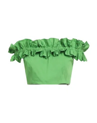Clips More Woman Top Green Size 6 Cotton, Polyamide, Elastane