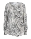 Clips More Woman Top Light Grey Size 12 Viscose, Elastane In Grey