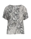 Clips More Woman Top Light Grey Size 6 Viscose, Elastane In Grey