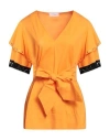 Clips More Woman Top Orange Size 6 Cotton, Polyamide, Elastane In Orange