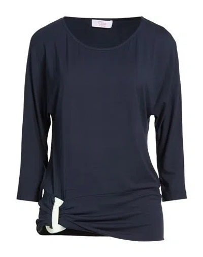 Clips More Woman T-shirt Midnight Blue Size 14 Viscose, Elastane