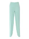 Clips Woman Pants Light Green Size 6 Viscose, Elastane In Blue