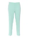 Clips Woman Pants Light Green Size 6 Viscose, Elastane In Blue