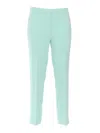 Clips Woman Pants Light Green Size 6 Viscose, Elastane In Blue