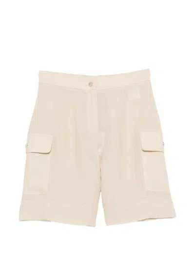 Clips Pocket-detail Shorts In Neutral