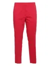 Clips Straight-leg Tailored Pants In Red
