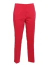 Clips Straight-leg Tailored Pants In Red