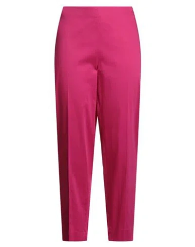Clips Tricot Woman Pants Fuchsia Size L Cotton, Elastane In Pink