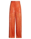 Clips Tricot Woman Pants Orange Size L Polyester, Elastane In Orange