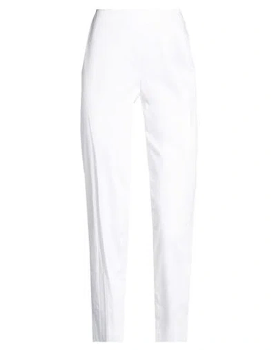 Clips Tricot Woman Pants White Size Xs Cotton, Elastane