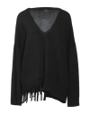 Clips Tricot Woman Sweater Black Size Xl Viscose, Polyamide, Wool, Cashmere In Black