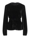 Clips Tricot Woman Top Black Size L Polyester