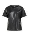 Clips Tricot Woman Top Black Size L Polyester, Polyurethane