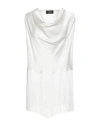 Clips Tricot Woman Top White Size L Acetate, Viscose In Gray