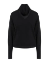 Clips Tricot Woman Turtleneck Black Size M Wool, Viscose, Polyamide, Cashmere In Black